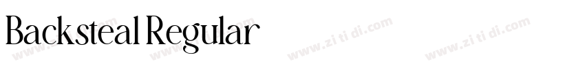 Backsteal Regular字体转换 Backsteal Regular字体转换